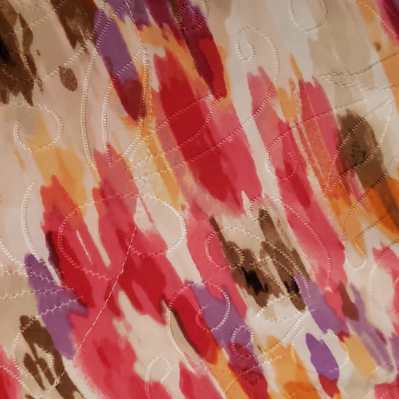 JM Collection Lady's Crewneck Short Sleeved Silky Shirt - Picture 5 of 7